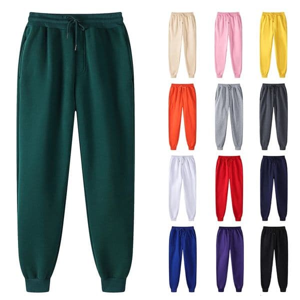 Plain Fleece Sports Pants Men Athletic Wear Baggy Sweatpants Unisex Sportswear Casual Trousers For Pantalon Deportivo Hombre 251124