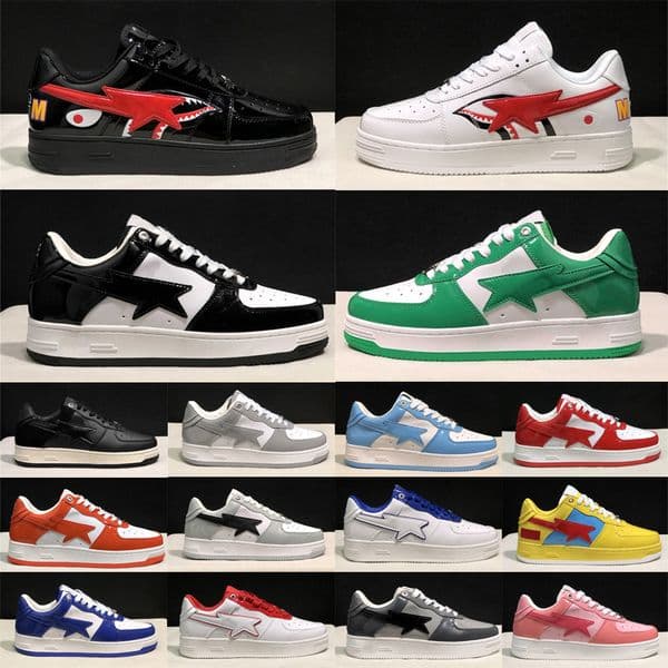 Sandals Men Women Trainers SK8 Star Stars Designer Shoes Black White Grey Green Camo Patent Leather Casual shoes Sneakers Fashion Outdoor Sports Walking