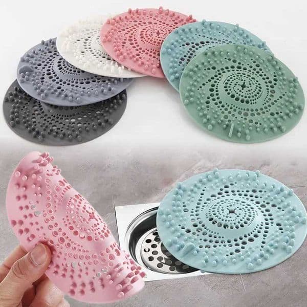 Silicone drainage filter hair catcher adjustable kitchen bathroom shower sink drainage filter for DIY household goods X250425