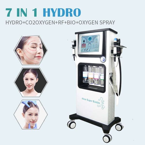 2026 New 7 In 1 Oxygen Beauty Machine Aqua Jet Peel Co2 Bubble Beauty Cleaning Machine Blackhead Removal Skin Care Machine
