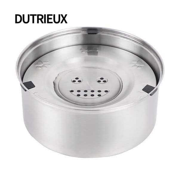 K3335 Stainless steel dog bowl, non-slip and tip-over pet food bowl, 304 stainless steel neck support and lift cat bowl.