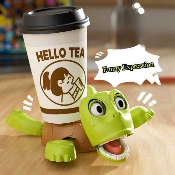 3D Printing Panic Turtle Roller Coaster Home/Office Decoration Coffee Cup Mat Insulation Mat Cup Holder with Interesting Expressions X250425
