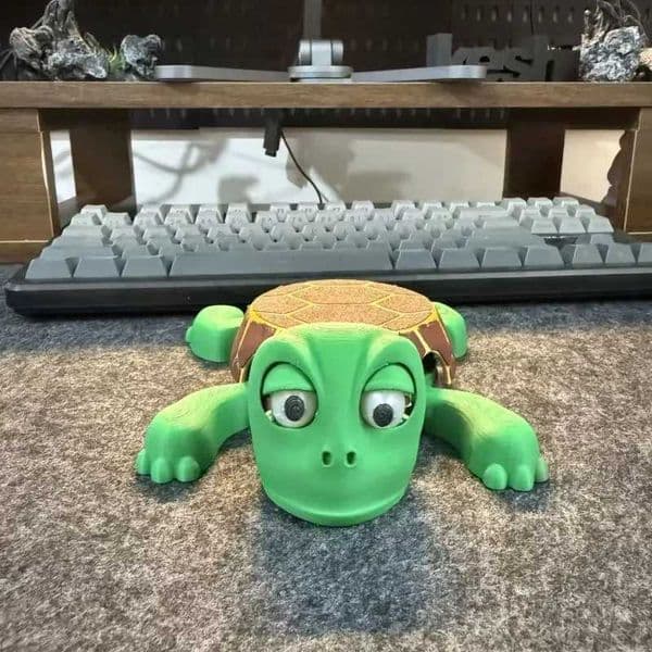 2026 New 3D Printed Quirky Panic Turtle Insulated Roller Coaster Pressure Relief Fun Bugsy Doll Cup Base Decoration Free Shipping