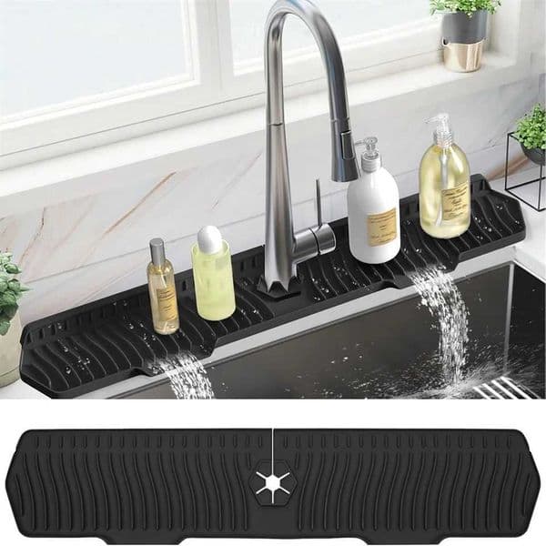 24/29.5-inch kitchen sink splash pad sink silicone drainage pad kitchen sink pad sink protector X250425