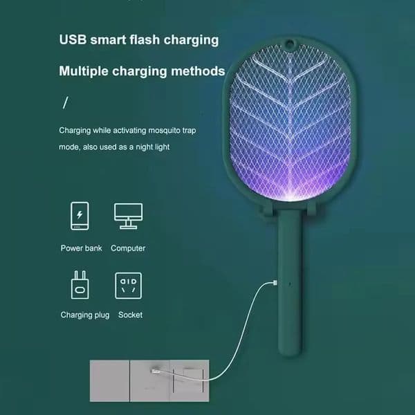 Electric mosquito killer Swatter USB charging electric home safety anti device 250425