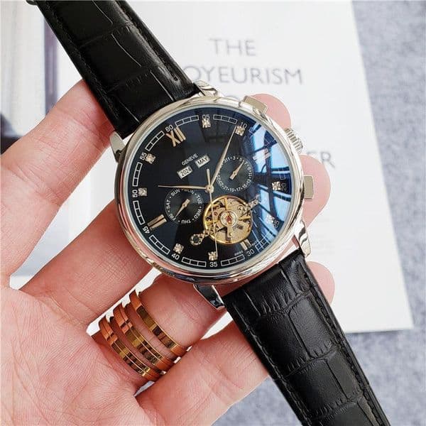 High quality U1 Top brand Luxury Watch For Man Waterproof Sapphire Automatic Watch Leather Men Watch Casual Mens Business Vintage Watches Male gift Clock