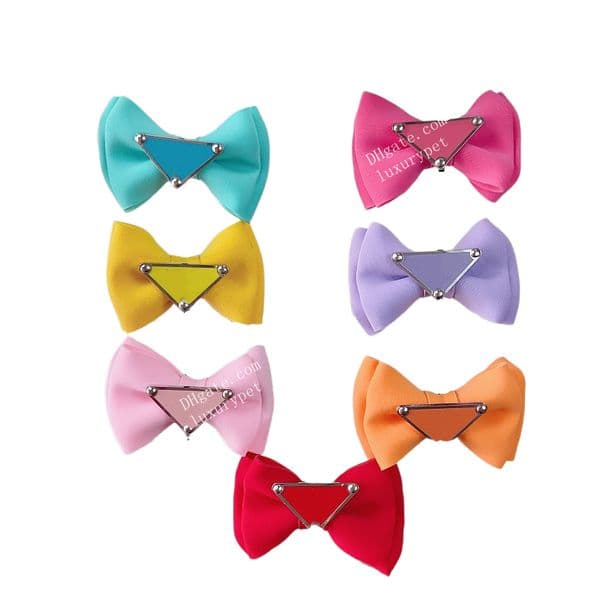 Designer Dog Hair Bows with Luxury Aristocratic Badge for Small Dogs, Cute Handmade Pet Dog Bows Girl Clips, Puppy Yorkie Dog Hair Grooming Bowknot Alligator Clips F15