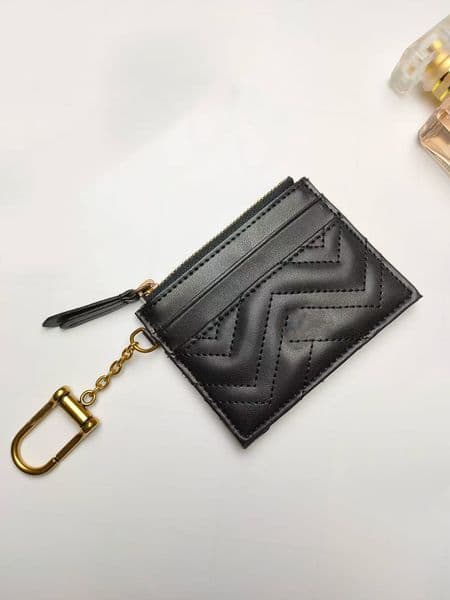 2025 new luxury designer fashion women's card holder bag wallet women's credit card wallet embossed envelope wallet with box dustproof ba thumbnail 2