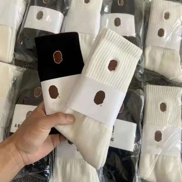 New Monckey Head Embroidery Witner Men Thick Warm Wool Vintage Christmas Sock Colorful Socks Gift Free Size L260411