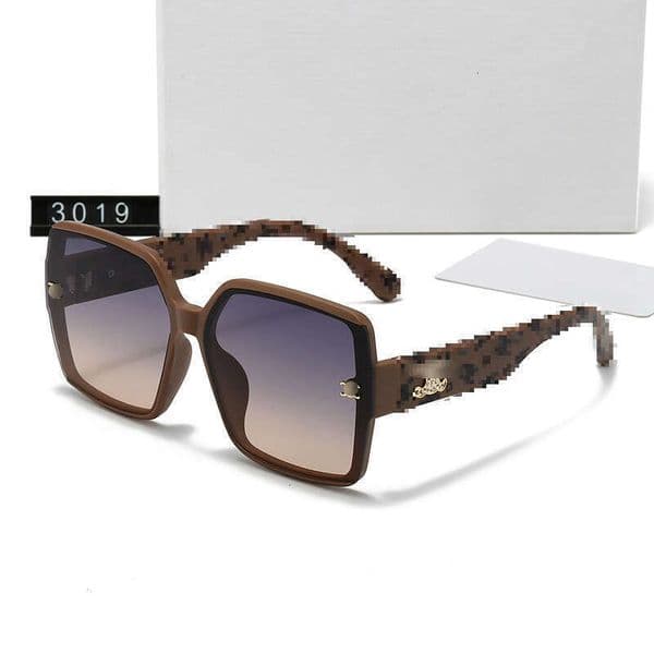 cli sunglasses for woman New High-End Light Luxury Style Women's Large Frame UV Protection Sunglasses 3019