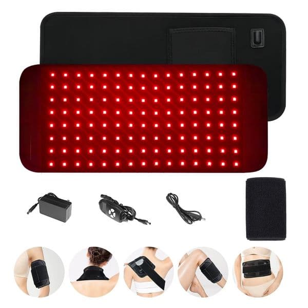 120 LEDs Red Light Heating Larger Size Pad 660nm Waist Back Shoulder Muscle Pain Yoga mat Relief Relax Infrared Light 850nm