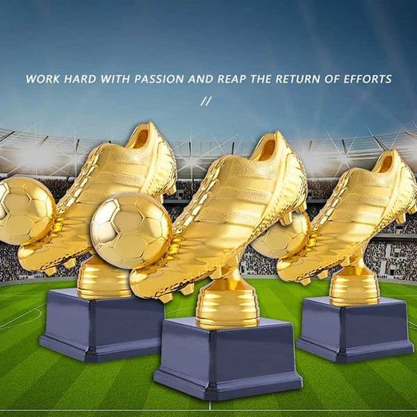 European Golden Shoe Football Soccer Award Trophy Best Shooter Shoe Boot Fans Souvenir Cup Gift CraftsW251125