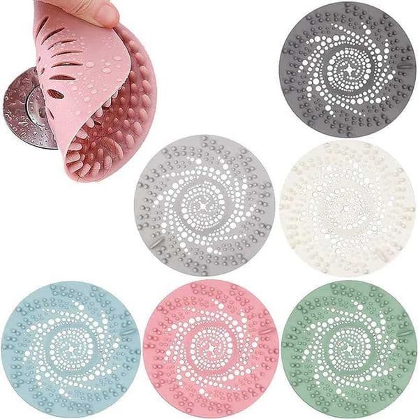1 silicone drainage filter household shower floor filter sink filter kitchen bathroom accessory hair catcher X250425