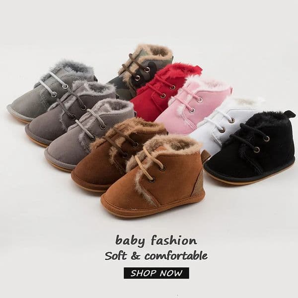 Snow Baby Booties Shoes Baby Boy Girl Shoes Crib Shoes Winter Warm Cotton Anti-slip Sole born Toddler First Walkers Shoes 251125