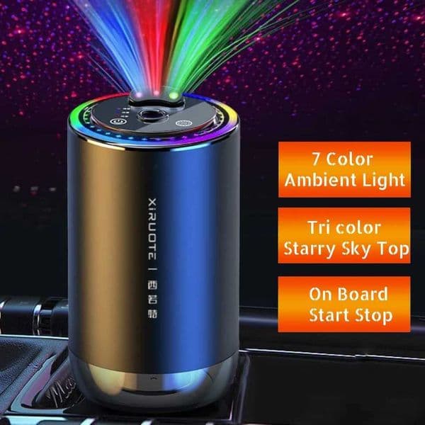 Car air freshener 3-color essential oil perfume diffuser odor distributor USB charging aromatherapy odor air freshener X250425