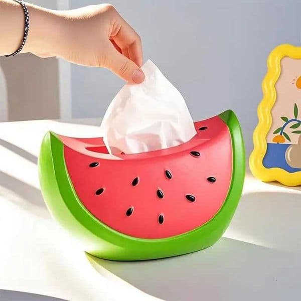 Portable Watermelon-Shaped Tissue Box For Home Living Room Or Porch Decor Y251126
