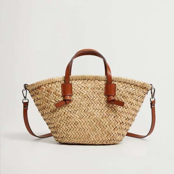 Designer Bag 2026 Casual Wicker Woven Basket Bags Rattan Women Handbags Handmade Summer Beach Straw Tote Designer Shoulder Crossbody Bag 2026 Luxury Bag