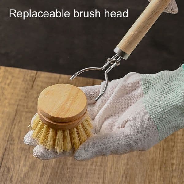 Cleaning brush used for practical wiping and washing of pots pans kitchen sinks portable multifunctional long handles 250425