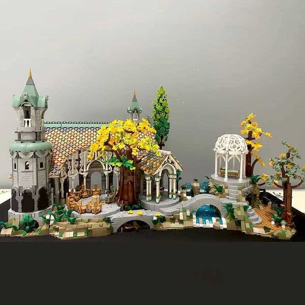 2026 New 6167Pcs Creative Expert Icons Movie Lorded Of Ring Rivendell Castle Building Blocks Model Assemble Bricks Toy Gift For Kid Adultt251126 Toys