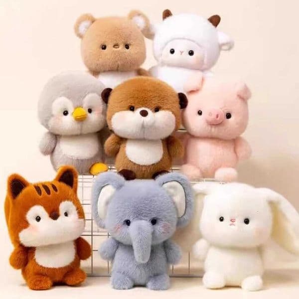 15CM Cute Animal Plush Toy Children Table Doll Ornaments Companion Doll Birthday Christmas Gifts Soft Sleeping Companion KawaiiT251126