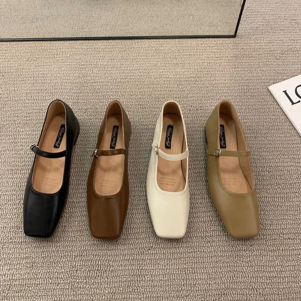 Summer Women Flat Shoes Soft Bottom Ladies Loafers Fashion Female Vintage Single Shoes Casual Slip On Mary Janes Flats 250425BJ