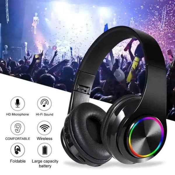 Headset Foldable Headphones HiFi Stereo Earphone With Mic Support SD Card FM For Iphone Sumsamg Phone GiftM251126