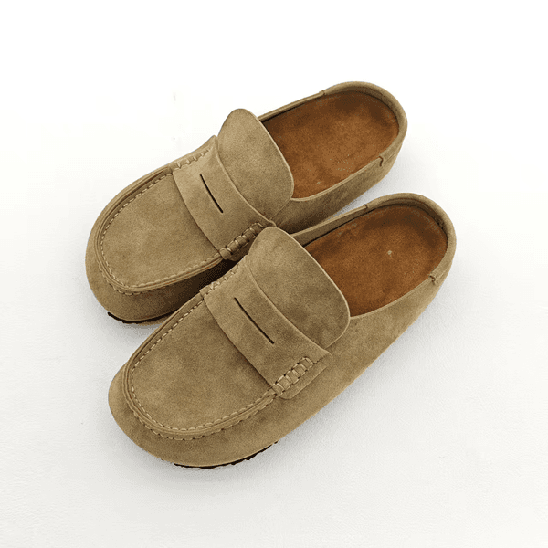 Designer Naples Genuine Leather Sandals Platform Slides loafers Summer Wrapped Clogs Slippers Mules Cork Flat Soft Suede Taupe Men Beach Sandal Casual Shoes