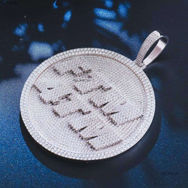 Ice out VVS Moissanite Premium Jewelry Factory GRA 925 Silver 10k 14k Gold Custom Silicon Stone Moissanite Certified Necklace Iced Out Hip Hop Name Pendant