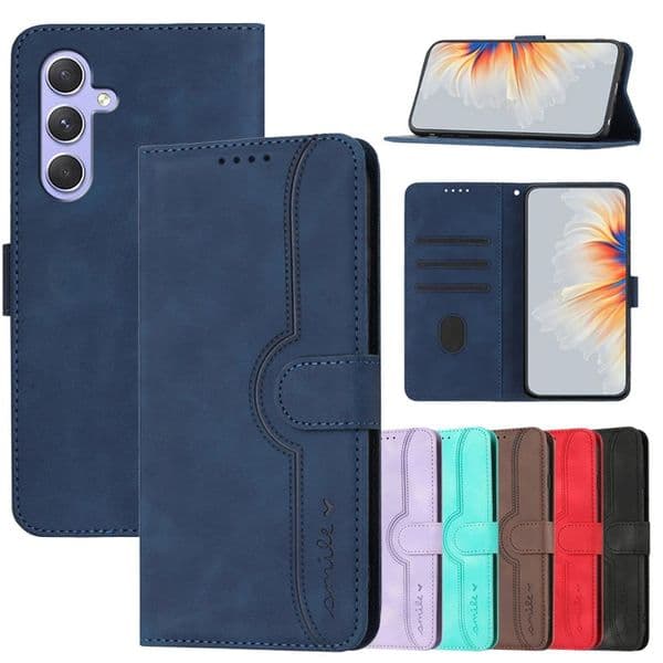 Flip Leather Case Cover on For Galaxy A07 A17 A56 A26 A36 A16 A06 A05 A15 A25 A35 A55 A14 A13 A24 4G A34 A54 A23 A33 A53 251121