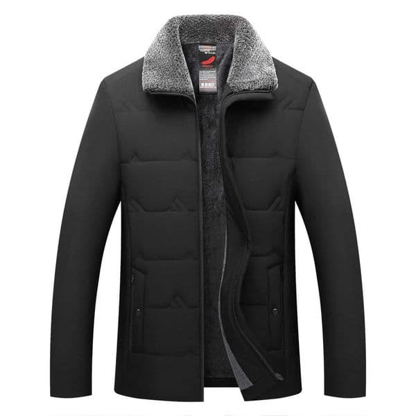 Winter New Fashionable Solid Color Thick Warm Cotton Coat with Velvet for Mens Casual Loose Sport Windproof Large Size Coat M251126