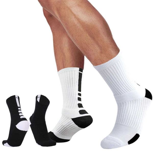 Skateboard Athletic Crew Socks Towel Bottom Soft Comfortable Moisture Wicking For All Sports Z251126
