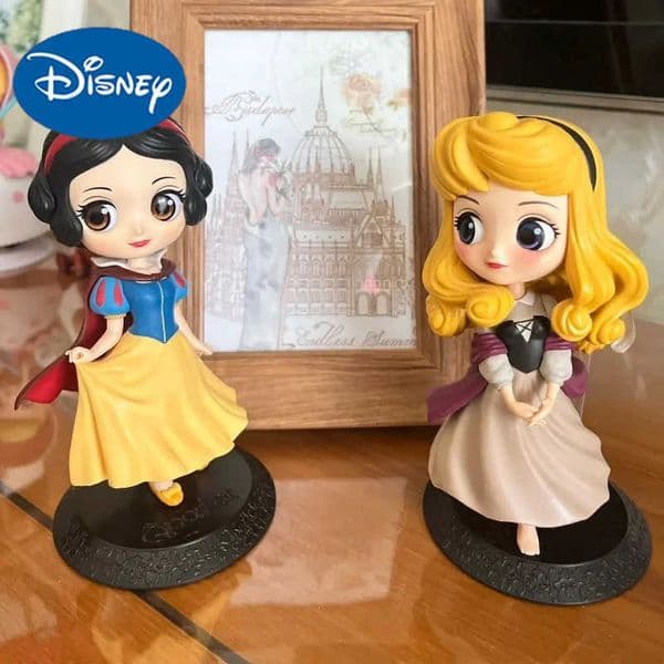Disney Bandai Original Anime Figure Sitting Villain Doll Q Version Kids Toys Home Decoration GirlS Birthday Model Toys Gifts H251126