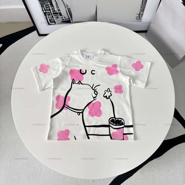 New baby T-shirt Line patterns child tshirt kids designer clothes boys girls Short Sleeve tees A236X07N055-h