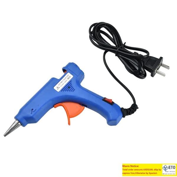 20w Hot Melt Glue Gun 110-240v 7mm Hot Melt Glue Stick With The Switch Multi-purpose Craft Jewelry Home DIY Use Adhesive Dispenser Tool LL