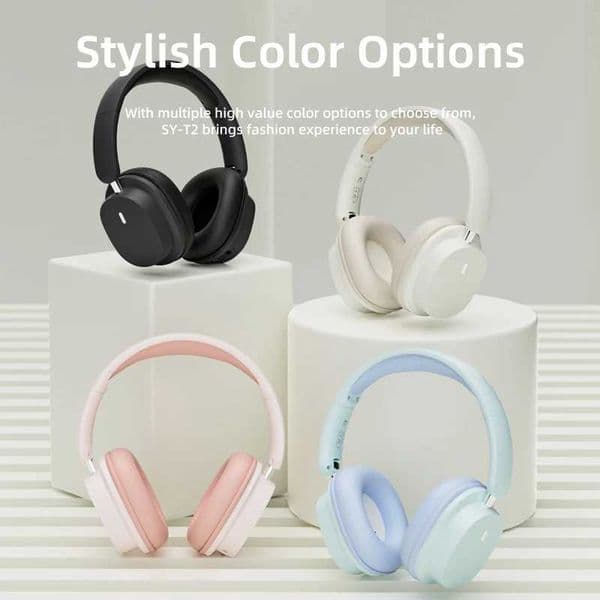 SY-T2 Wireless Headset With Microphone 9D Stereo Noise Canceling Headphone Choice Hifi Bass Hedset .PackagingM251126