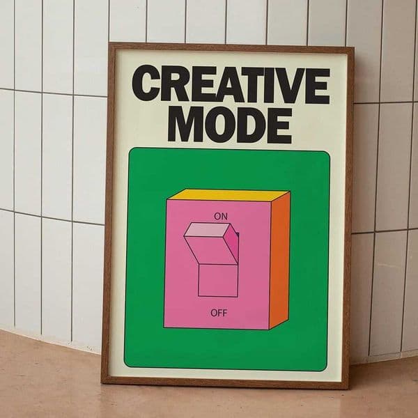 Creative Mode Wall Print Colorful Poster Retro Pink Switch Wall Art Canvas Painting Trendy Room Decor Pictures For Living Room Y251126
