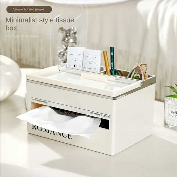 Living Room High-end Tissue Box Coffee Table Multi-functional Creative Tissue Paper Home Light Luxury Kitchen High-end Storage Y251126