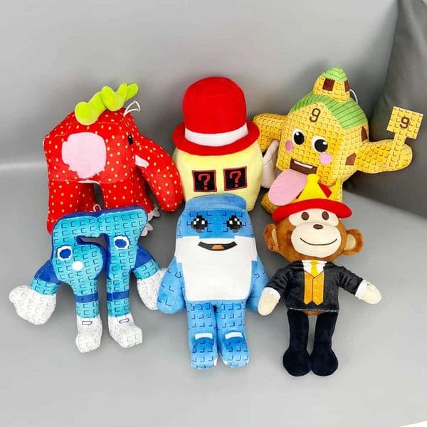 Hot Steal A Brainrot Esok Sekolah Plush Sammy Jandel Strawberry Elephant Plushie No9 House Stuffed Doll Toy Fans Christmas GiftT251126