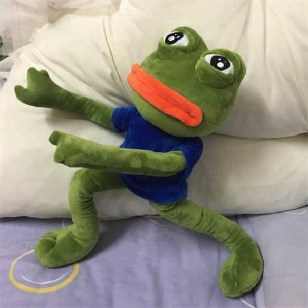 45cm Toy Soft Stuffed low Magic Expression The Sad Frog Plush Doll Birthday GIfts For Girls Boys C251202 W260306