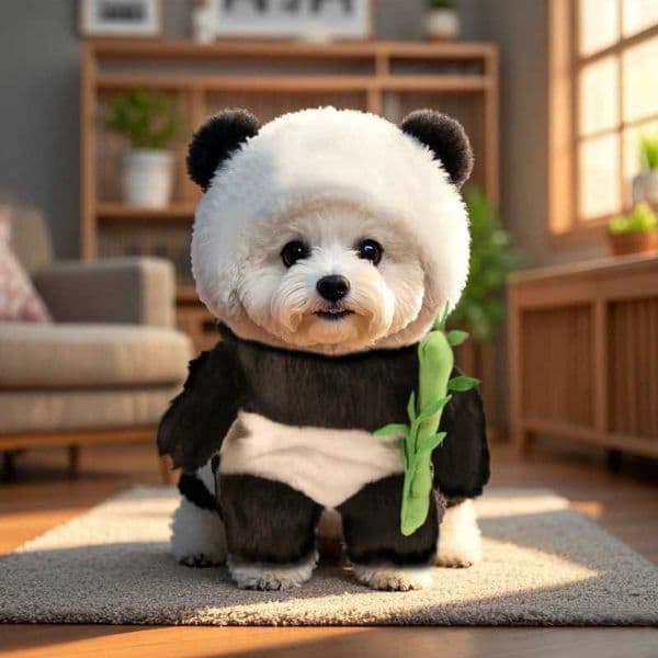 Internet Celebrity Pet Funny Transformation Outfit Panda Outfit Small and Medium-sized Dog Cat Dog Clothing Panda Style Y251126