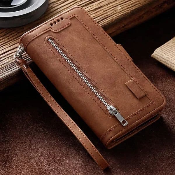 Zipper Wallet Leather Case For Galaxy A56 A36 A16 A06 A55 A35 A15 A05S A54 A34 A24 A14 A73 A53 A23 A13 A04S 5G Cover 251121