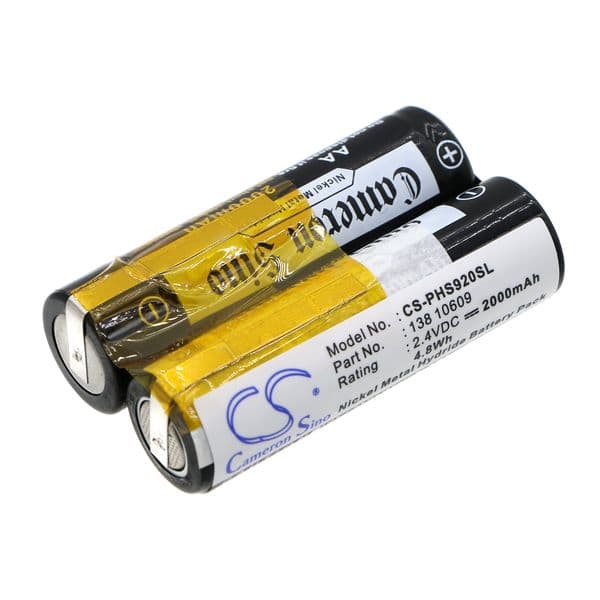 CS Ni-MH Shaver Battery for Grundig, 2.4 2000mAh,Compatible Models 8825, 8835, 8875