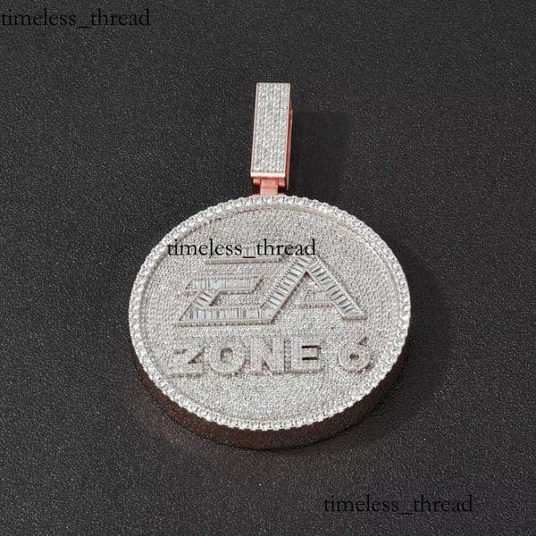 NUOYA Name Pendant Electroplated Hip Hop Jewelry Iced Out Personalized Brass VVS Moissanite Gift