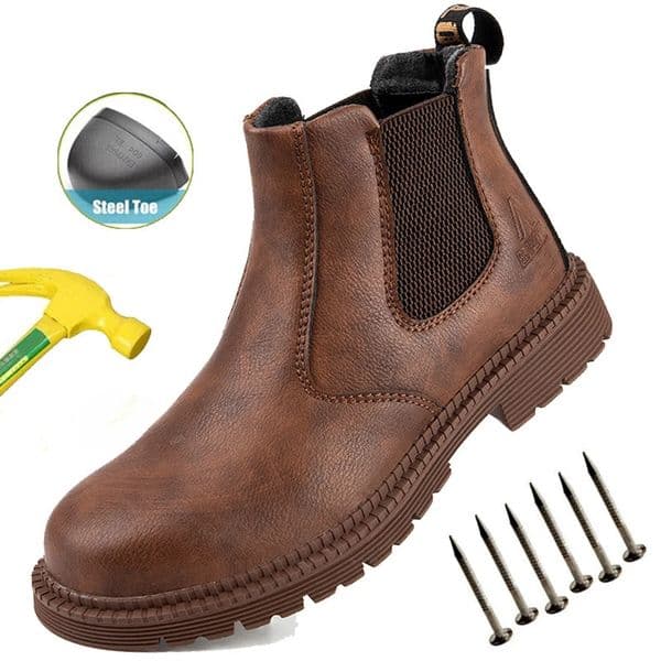 Non Slip Safety Shoes Men Steel Toe Work Boots Indestructible Protective Shoes Man Construction -smash Boots Waterproof 251126