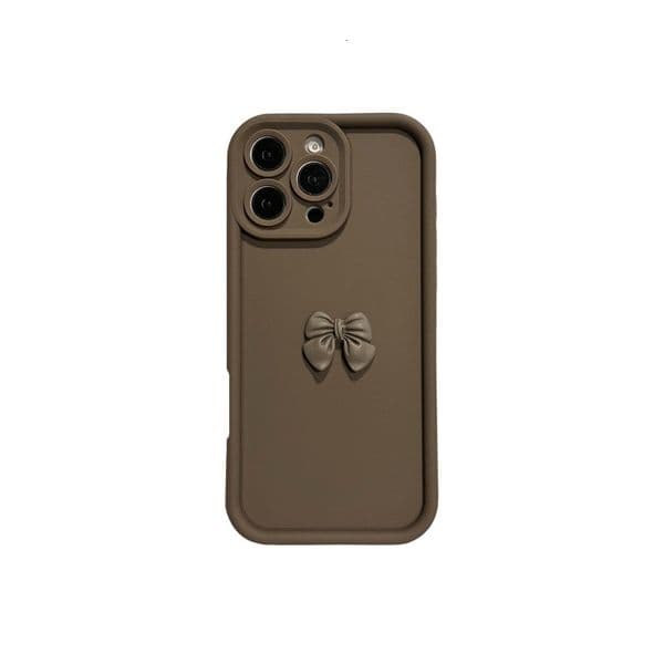 Bowknot Phone Case Compatible With iPhone 17 Pro Max Creative Matte Full Coverage Shockproof Cover iPhone 16/15