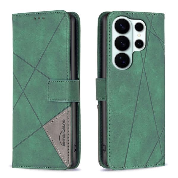 Phone Cae For Samung Galaxy A37 A57 A27 A17 A07 S26 Edge A16 A06 A26 A36 A56 Xcover 7 M16 F06 Ultra Plu 4G 5G Line Leather Wallet Cover ID Pocket Slot