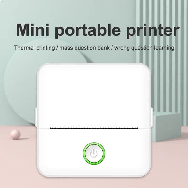 Mini HD portable label thermal printer durable Bluetooth printer suitable for students with incorrect title annotations pocket ink free printing 250425