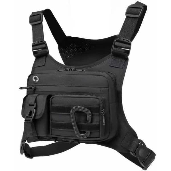 Outdoor Tactical Chest Bag Mens Vest EDC Waterproof Anti-Theft Chest Pack for Cycling Bags Running Front Chest Bag 251126