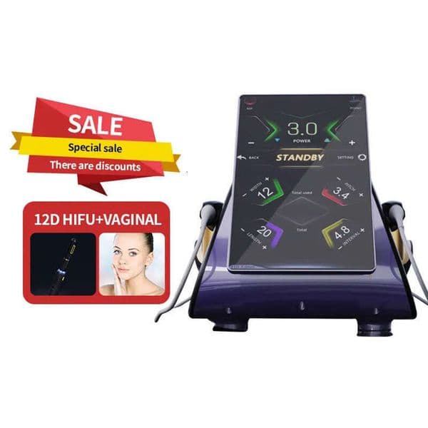 3 In 1 Multifunction 12D Max Hifu Cartridge Hifu Machine Face Lifting Ultrasonic Machinevaginal Tightening Hifu Radio Frequency For Face And Body