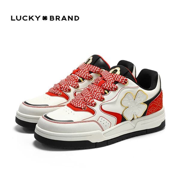 Lucky Brand 2025 New Couple's Thick-Sole Casual Shoes Classic Versatile Student Daily Sneakers Comfortable Breathable Fashion Wear-Resistant